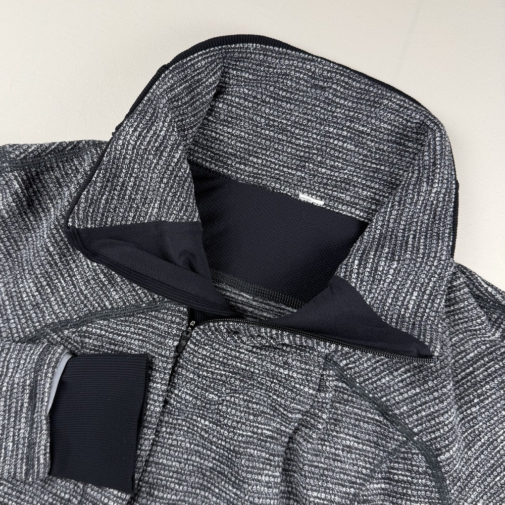 Lululemon Womens Black Quarter Zip Long Sleeve Activewear Pullover Jacket Size 4